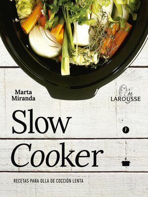 cover image of Slow cooker. Recetas para ollas de cocción lenta